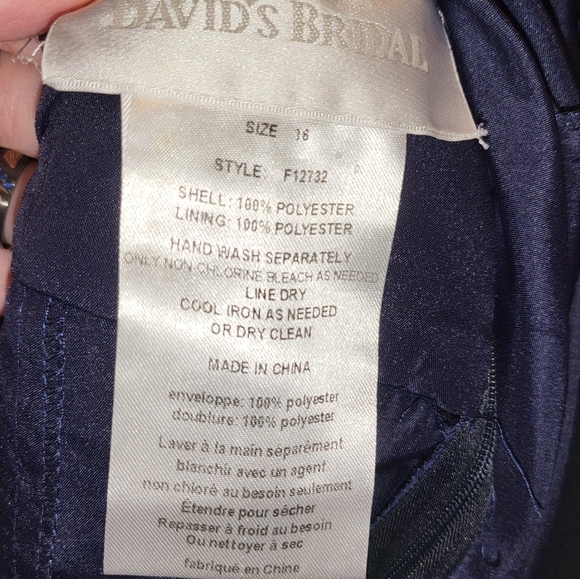 Marine/Navy Blue, Long Formal Gown - Picture 7 of 8